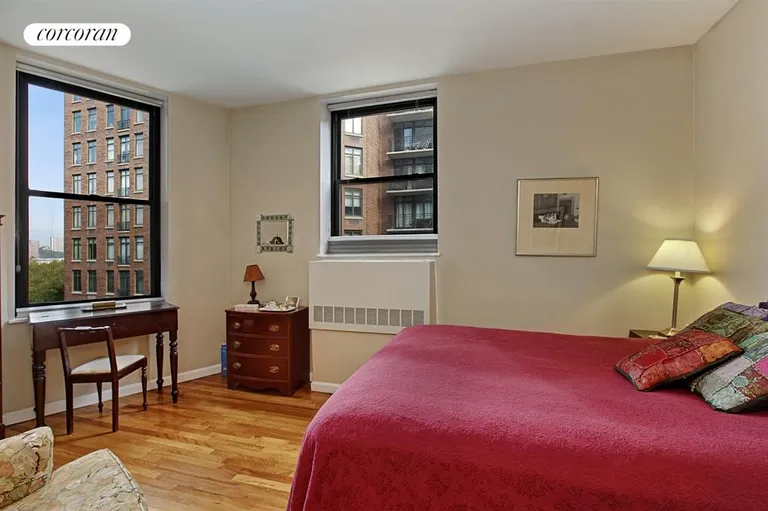 New York City Real Estate | View 214 Riverside Drive, 413 | Bedroom w/ West and North Facing Windows | View 3
