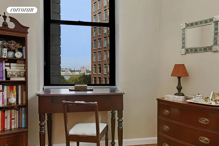 New York City Real Estate | View 214 Riverside Drive, 413 | West Window Bedroom View | View 4