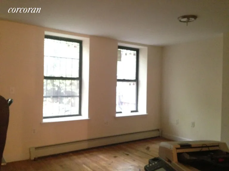 New York City Real Estate | View 438 Quincy Street | Duplex living room | View 4