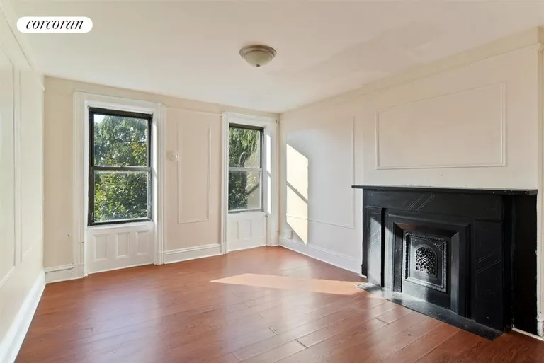 New York City Real Estate | View 58 Madison Street | Back bedroom with garden views | View 8