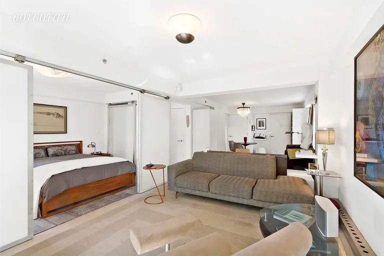 New York City Real Estate | View 360 West 28th Street, 6B | Reverse view of Living Room and Bedroom | View 3