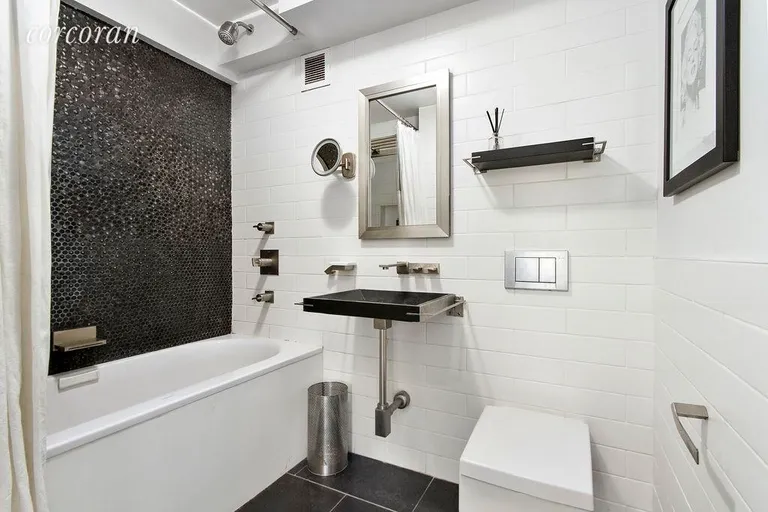 New York City Real Estate | View 360 West 28th Street, 6B | Spa-like Bathroom with jetted tub! | View 6