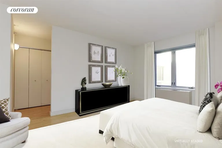 New York City Real Estate | View 53 Boerum Place, 9A | Master Bedroom with en-suite bath room | View 3