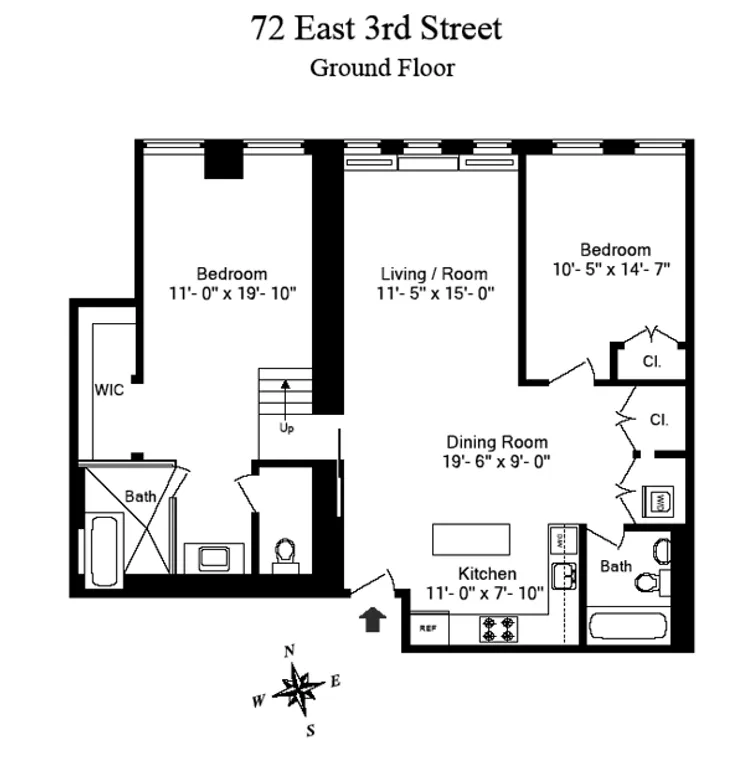 72 East 3rd Street, 1A | floorplan | View 9