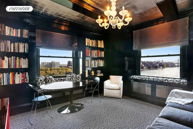 New York City Real Estate | View 25 East End Avenue, 10C | Corner Dining Room/Library | View 3