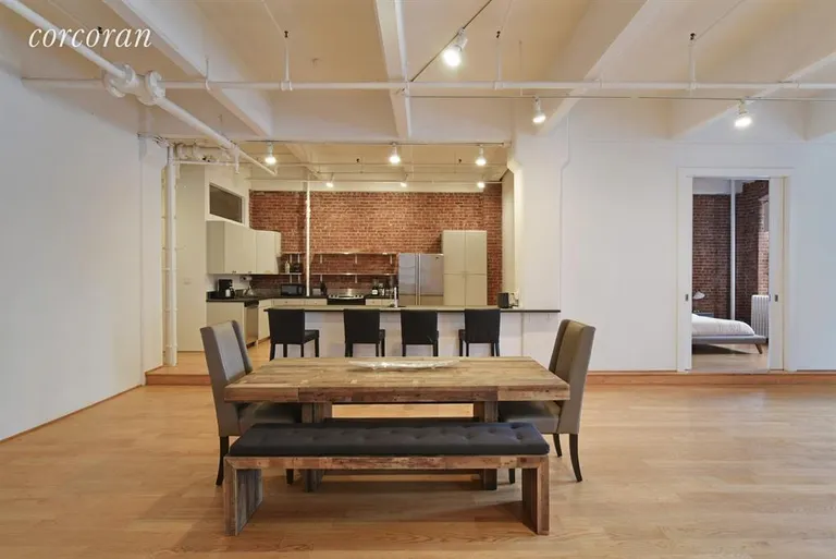 New York City Real Estate | View 521 West 23rd Street, 3R | Large open Kitchen / Dining Room | View 4