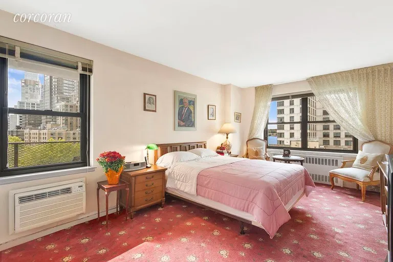 New York City Real Estate | View 205 West End Avenue, 6C | Master Bedroom Facing South & West | View 4