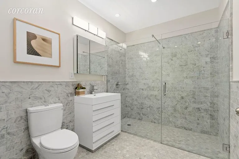 New York City Real Estate | View 350 Degraw Street, 2 | Sumptuously finished bath! | View 5