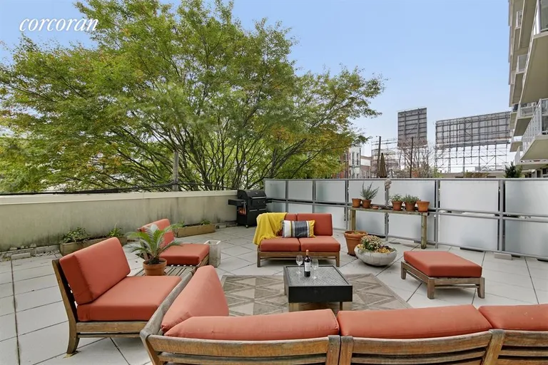 New York City Real Estate | View 5-49 Borden Avenue, 2H | Private Outdoor Space | View 4
