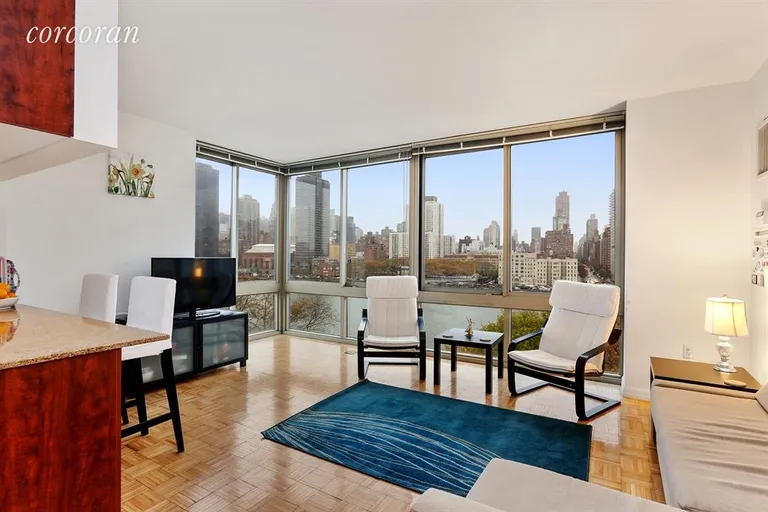 New York City Real Estate | View 888 Main Street, 845 | Living Room | View 2