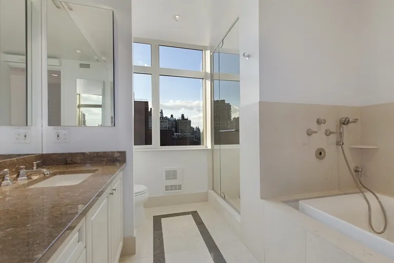New York City Real Estate | View 181 East 90th Street, 12A | Spa-Like Master Bath | View 5