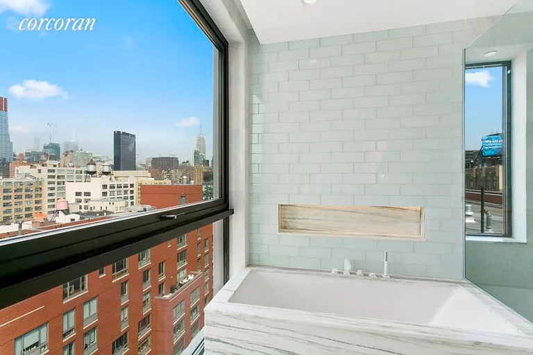 New York City Real Estate | View 559 West 23rd Street, PH11 | Master Bathroom | View 7