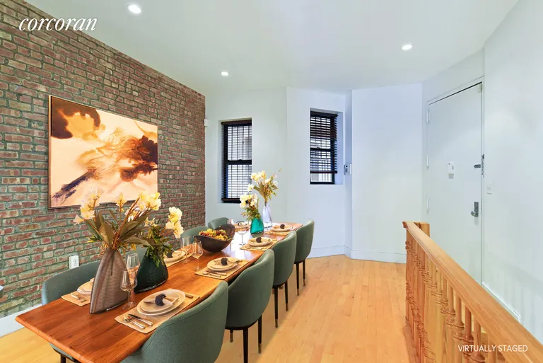 New York City Real Estate | View 794 Saint Johns Place, 1B | Virtually staged dining   | View 3