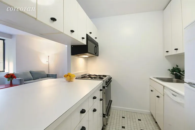 New York City Real Estate | View 45 East 25th Street, 15B | White Pass-through Kitchen | View 2