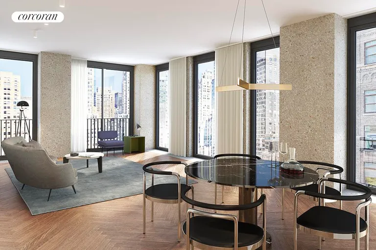 New York City Real Estate | View 16 West 40th Street, 18D | 1 Bed, 1 Bath | View 1