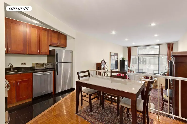 New York City Real Estate | View 77 Bleecker Street, 513 | Open dining kitchen | View 4