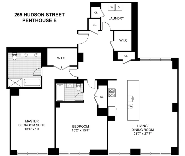 255 Hudson Street, PHE | floorplan | View 11