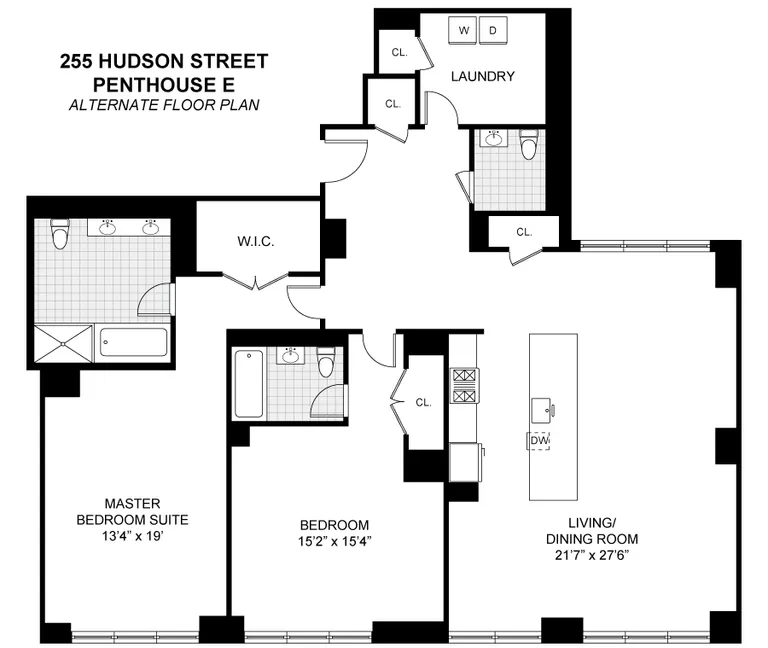 255 Hudson Street, PHE | floorplan | View 10