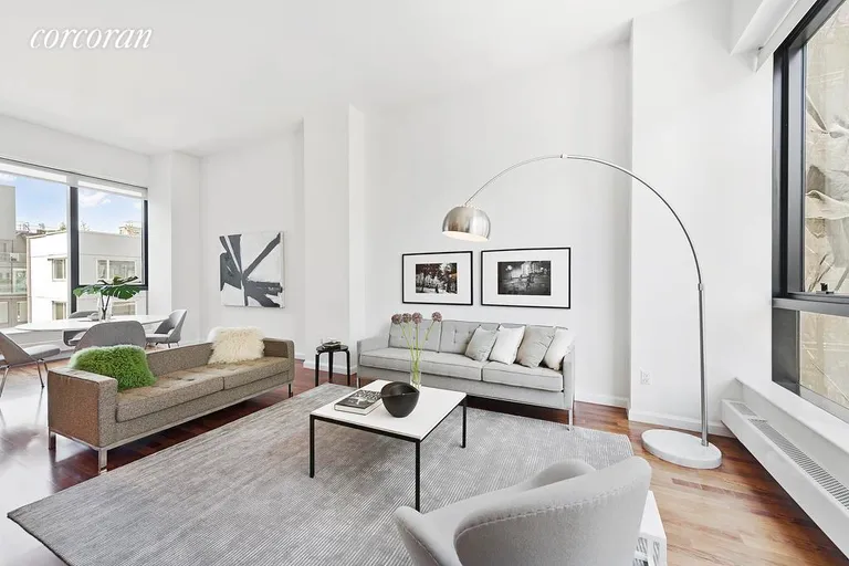 New York City Real Estate | View 255 Hudson Street, PHE | Sun filled great room with East and West exposures | View 2