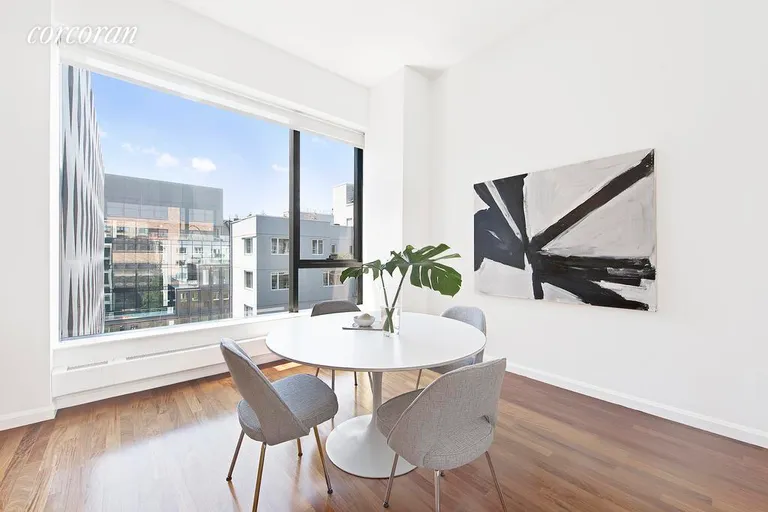 New York City Real Estate | View 255 Hudson Street, PHE | Dining area with great Western light | View 3