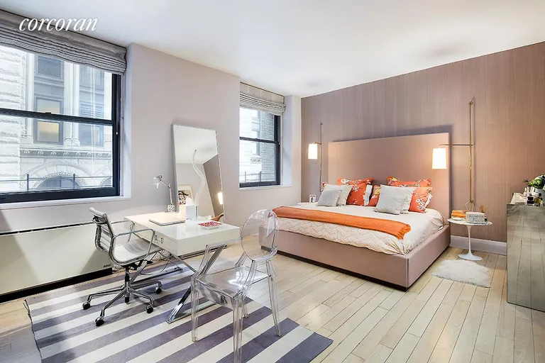 New York City Real Estate | View 150 Nassau Street, 10A | Large master suite with walk-in closet | View 4