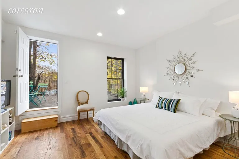New York City Real Estate | View 1190 Herkimer Street | Bedroom with private terrace | View 4