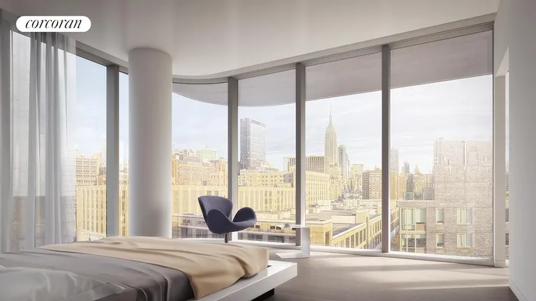 New York City Real Estate | View 520 West 28th Street, 15 | Corner Master Bedroom Suite | View 3