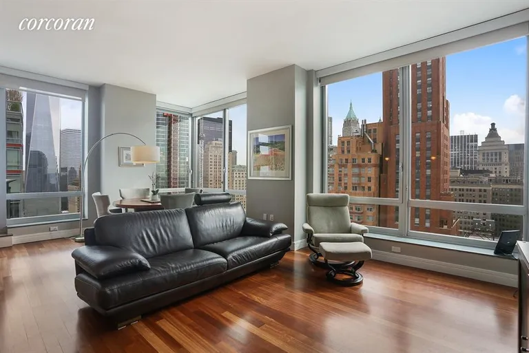 New York City Real Estate | View 30 West Street, PH1B | Living Room | View 11