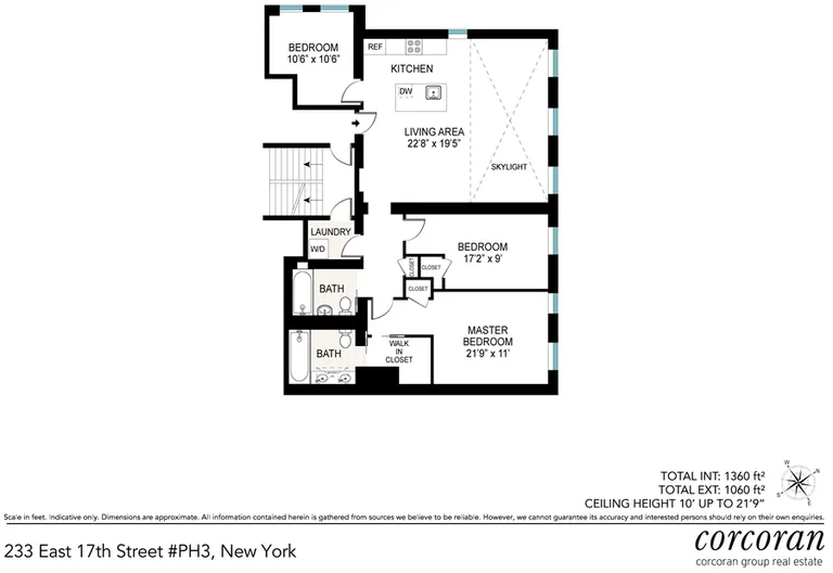 233 East 17th Street, PH3 | floorplan | View 10