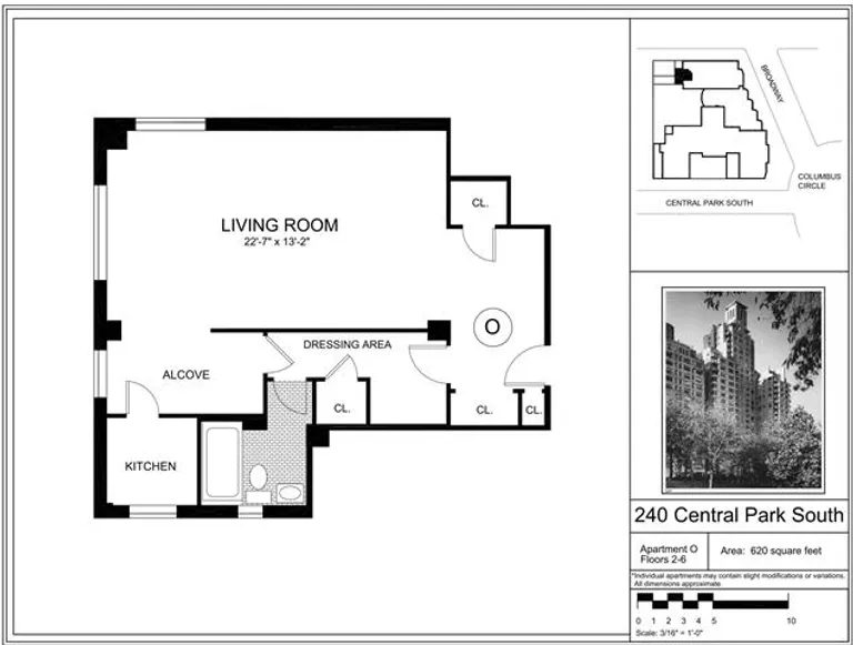 240 Central Park South, 6O | floorplan | View 5