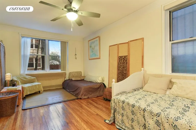 New York City Real Estate | View 1825 Foster Avenue, 1D | Bedroom Features Three Windows and Two Closets | View 5