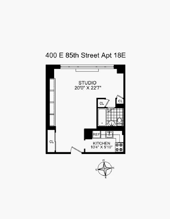 400 East 85th Street, 18E | floorplan | View 5