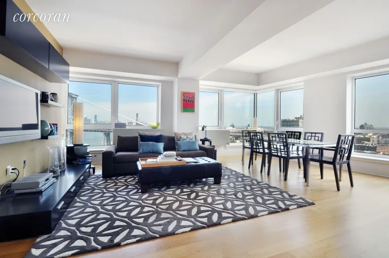 New York City Real Estate | View 440 Kent Avenue, 19D | 2 Beds, 2 Baths | View 1