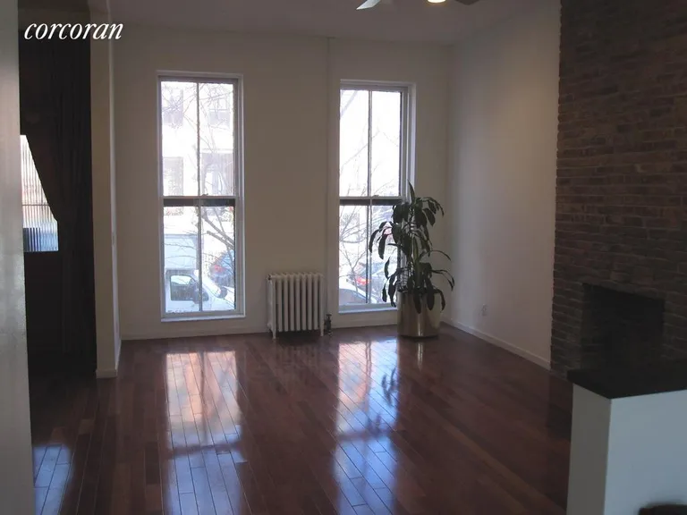 New York City Real Estate | View 248 Dean Street, 2 | Living Room with Decorative Fireplace | View 2