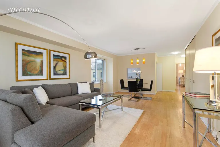 New York City Real Estate | View 420 East 58th Street, 17A | Looking towards kitchen and entry | View 2