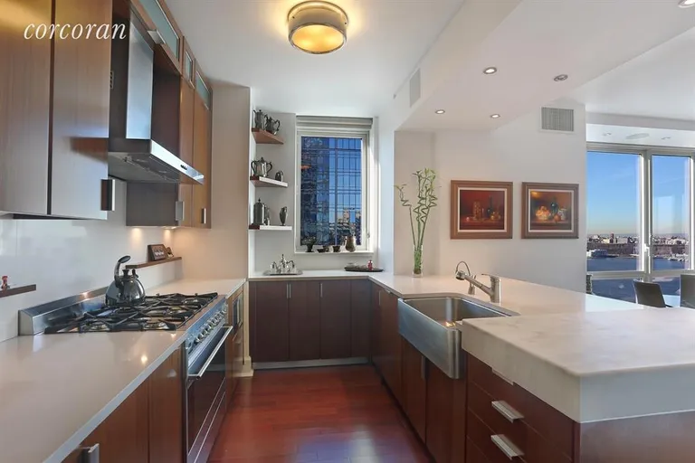 New York City Real Estate | View 60 Riverside Boulevard, 2603 | Kitchen | View 2