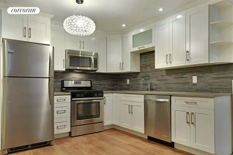 New York City Real Estate | View 126 Hancock Street, 1 | Open kitchen with new appliances | View 2