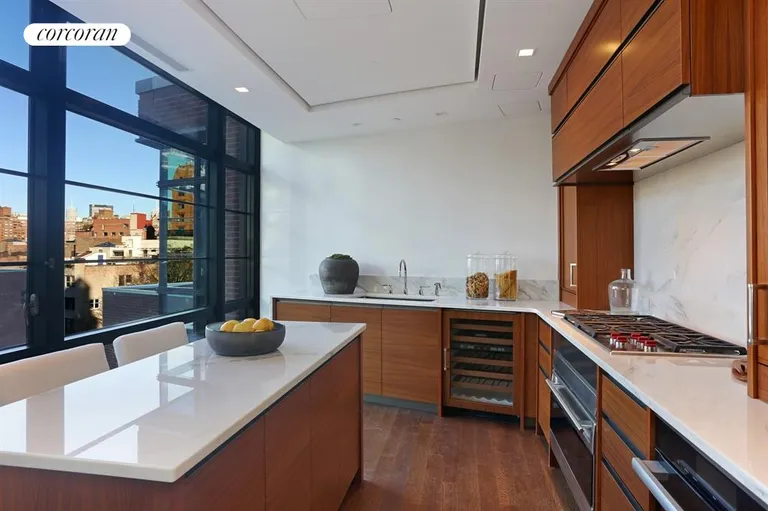 New York City Real Estate | View 150 Charles Street, 6DN | Kitchen with open north views | View 2