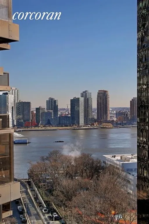 New York City Real Estate | View 100 United Nations Plaza, 21D | East View from the Balcony | View 7