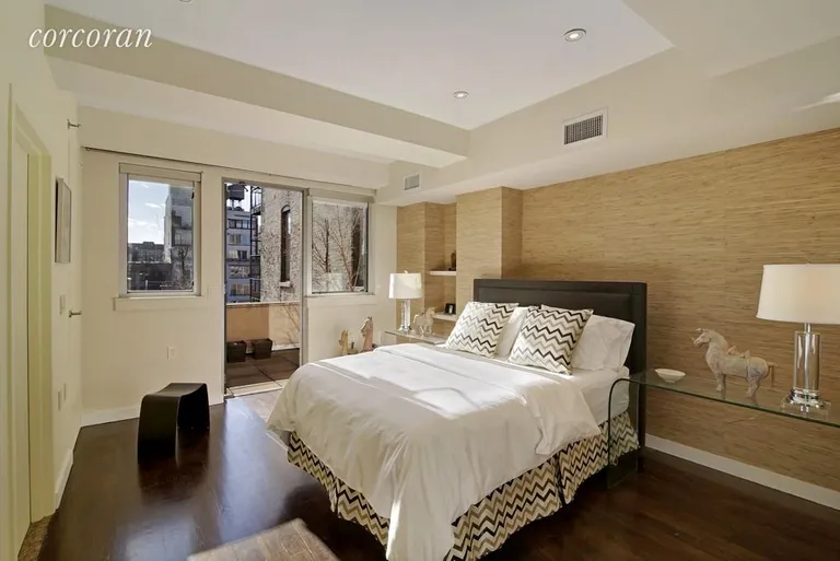 New York City Real Estate | View 136 West 17th Street, PHA | MASTER BEDROOM AND SOUTH-FACING TERRACE | View 5