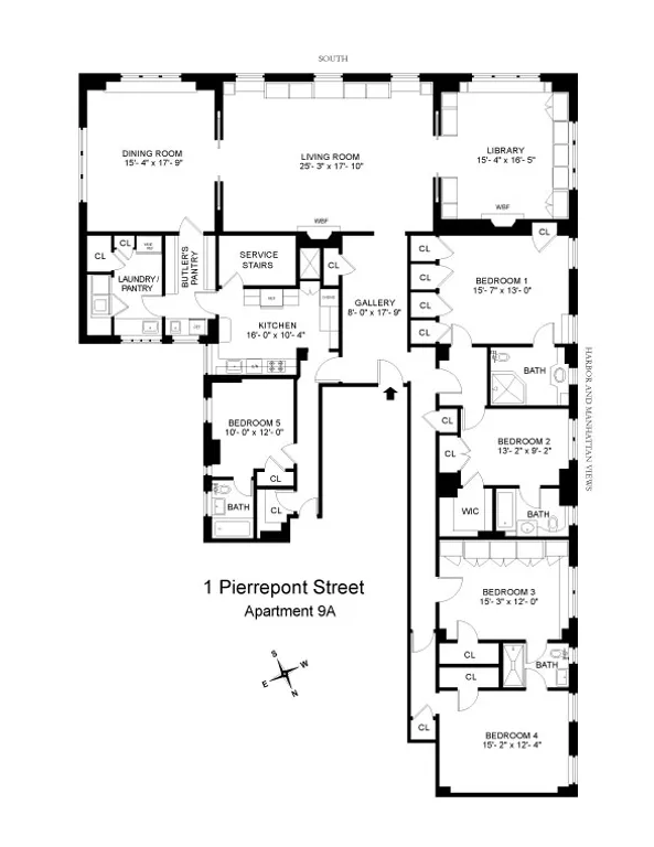 1 Pierrepont Street, 9A | floorplan | View 13