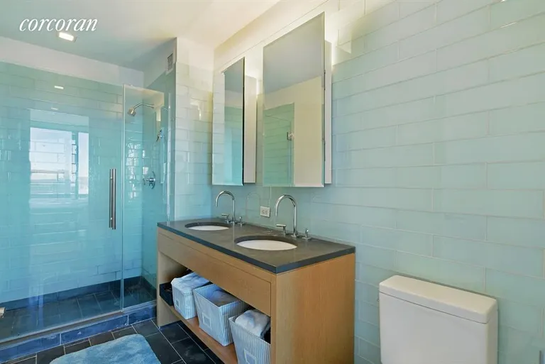 New York City Real Estate | View 310 West 52Nd Street, 22H | Master Bathroom | View 5