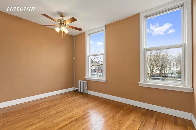 New York City Real Estate | View 558 Eastern Parkway, 1 | Spacious Bedroom with ceiling fan | View 3