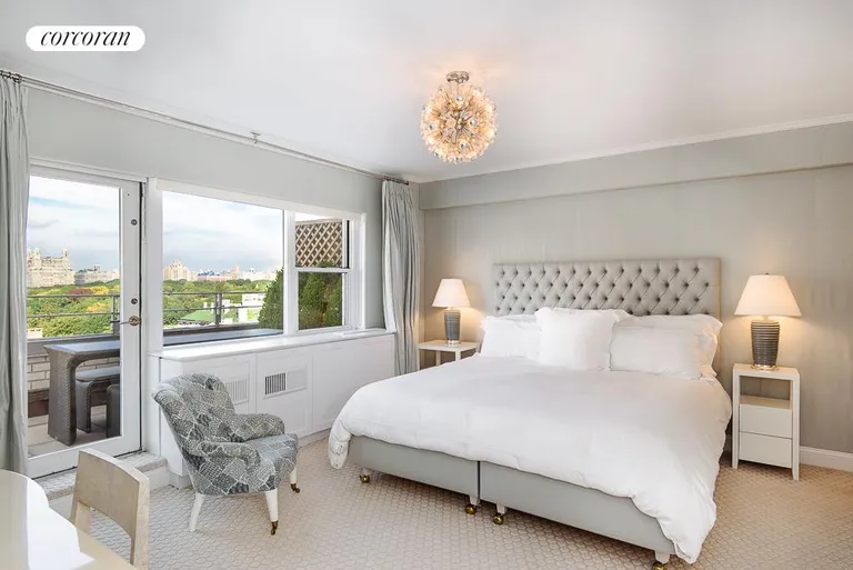 New York City Real Estate | View 40 East 78th Street, 15D | Master Bedroom with Central Park Views | View 6