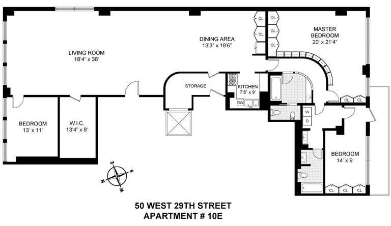 50 West 29th Street, 10E | floorplan | View 7