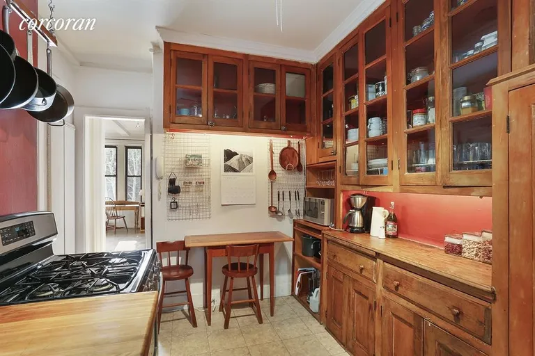 New York City Real Estate | View 160 West 95th Street, 3D | Windowed Kitchen - with Original Cabinetry | View 4