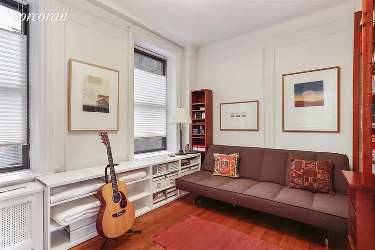 New York City Real Estate | View 160 West 95th Street, 3D | Third Bedroom - with Built-ins | View 6