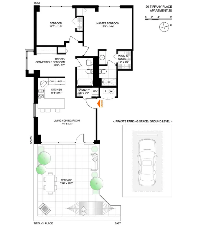 20 Tiffany Place, 2S | floorplan | View 7