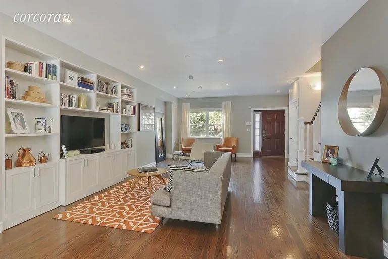 New York City Real Estate | View 182 13th Street, 1 | Living Room With Built-ins | View 2
