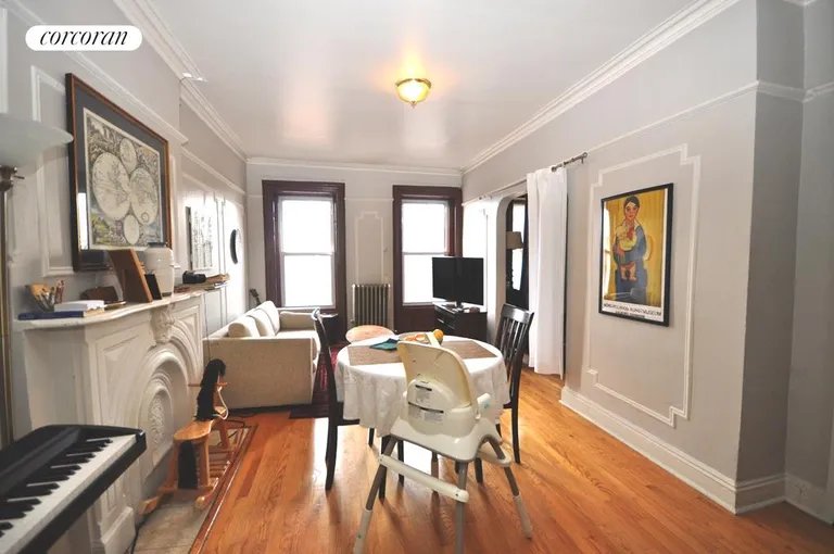 New York City Real Estate | View 411 Classon Avenue | Top Floor Living Room | View 3